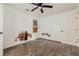 Bedroom with wood flooring, a ceiling fan and an ensuite bathroom at 1114 Oak Knoll Se Ter, Atlanta, GA 30315