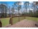 Wooden deck perfect for relaxing and overlooking lush backyard at 2820 Maxwell Pl, Lithia Springs, GA 30122