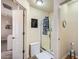 Practical bathroom with a stand up shower and storage at 3362 Brockenhurst Dr, Buford, GA 30519