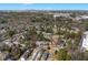 Aerial view showcasing the neighborhood layout and mature trees surrounding the homes in Smyrna, Georgia at 5043 Bell Dr, Smyrna, GA 30080