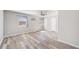 This bedroom features wood floors and two windows at 5043 Bell Dr, Smyrna, GA 30080