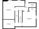 Basement floor plan featuring storage, bedroom, and hall leading upstairs at 641 Morningside Dr, Stockbridge, GA 30281