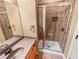 Bathroom features a single sink and a glass shower with tile surround at 789 Liberty Commons Nw Dr, Atlanta, GA 30314