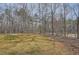 Expansive, partially-wooded backyard featuring grass and trees offers space to roam at 115 Bruce Rd, Douglasville, GA 30134