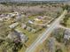 Aerial view of houses with green lawn with mature trees in a neighborhood setting at 545 Highway 155 N, Mcdonough, GA 30253