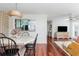 Open layout featuring dining room that leads to the living room and connected kitchen, providing ease of access at 1323 Weatherstone Ne Way, Atlanta, GA 30324