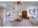 Bright living room offers wood floors, high ceilings, and an open floor plan at 210 Wrights Mill Way, Canton, GA 30115