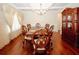 Elegant dining room featuring hardwood floors and decorative moldings at 4594 Marching Ln, Fairburn, GA 30213
