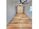 Bedroom with a ceiling fan and closet with modern sliding doors at 2308 Baywood Se Dr, Atlanta, GA 30315