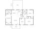 Detailed floor plan showcasing the layout including living room, bedrooms, kitchen, deck and porch dimensions at 2308 Baywood Se Dr, Atlanta, GA 30315