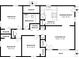 Home floor plan showcasing 3 bedrooms, 1 bathroom, kitchen, breakfast nook, living room and a porch at 4051 Ester Sw Dr, Atlanta, GA 30331