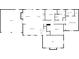 Detailed floor plan showcasing the layout of the main level, including bedrooms, living spaces, and garage at 8014 Bells Ferry Rd, Canton, GA 30114