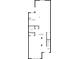 Layout of the first floor featuring a kitchen, living room, WC, and foyer at 1485 Riverrock Trl, Riverdale, GA 30296