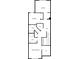 Layout of the second floor featuring two bedrooms, a primary bedroom with a walk in closet, and two bathrooms at 1485 Riverrock Trl, Riverdale, GA 30296