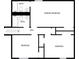 Upstairs floor plan featuring primary bedroom, hall, two bedrooms, and two baths at 5407 Effingham Ct, Lithonia, GA 30038