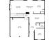 Second floor plan displaying Living Room, Breakfast Nook, Kitchen, Dining Area and Garage at 1235 King Springs Se Ct, Smyrna, GA 30080