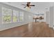 Bright open floor plan with lots of sunlight, kitchen and view to backyard at 1235 King Springs Se Ct, Smyrna, GA 30080