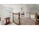 Bright foyer with hardwood floors, decorative window, and staircase at 203 Northside Nw Dr, Kennesaw, GA 30144