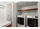 Laundry closet with included Washer and Dryer at 203 Northside Nw Dr, Kennesaw, GA 30144