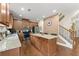 Beautiful kitchen with granite countertops, stainless steel appliances and wooden cabinets at 3940 Village Estates Ct, Cumming, GA 30040