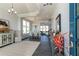 Elegant Foyer showcasing a dining area, stylish decor, and lots of natural light from front door at 600 Belshire Dr, Acworth, GA 30102