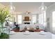 Open floor plan with fireplace and view into the living room at 600 Belshire Dr, Acworth, GA 30102