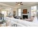 Spacious living room with fireplace and open floor plan at 600 Belshire Dr, Acworth, GA 30102