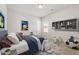 Whimsical bedroom with themed decorations, comfortable bed, and cozy beanbag chair at 112 Standford Dr, Mcdonough, GA 30252