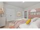 Stylish bedroom showcasing modern decor and ample closet space at 112 Standford Dr, Mcdonough, GA 30252