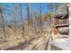 Backyard view of the home with the screened porch and wooded area at 210 Joe Green Ln, Canton, GA 30114