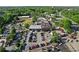 Aerial view of a vibrant town center with bustling shops, restaurants, and ample parking at 4000 Rockingham Dr, Roswell, GA 30075