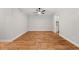 Dining area featuring hardwood floors, neutral walls, and decorative trim at 6851 Roswell Rd # F32, Sandy Springs, GA 30328