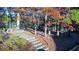 Scenic walking path surrounded by fall foliage offering an inviting space for outdoor enjoyment at 6851 Roswell Rd # F32, Sandy Springs, GA 30328