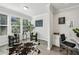 Office space with a cowhide rug, minimalist decor, and great natural light at 1322 Stanley Park Dr, Decatur, GA 30033