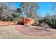 Backyard shed providing outdoor storage space with ramp at 3064 Zermatt Way, Snellville, GA 30078