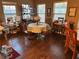 Cozy breakfast nook with a round table and plenty of natural light at 150 Bellemeade Ct, Fayetteville, GA 30215