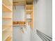 Walk-in closet featuring custom shelving, hanging racks, and storage baskets at 307 Cherokee Se Ave # 9, Atlanta, GA 30312