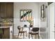 Dining Area with marble top table, seating for two, modern decor, and natural light at 307 Cherokee Se Ave # 9, Atlanta, GA 30312