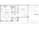 Detailed first floor plan featuring kitchen, living, dining, entry and courtyard layout at 10849 Serenbe Ln, Chattahoochee Hills, GA 30268
