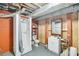 Functional basement bathroom featuring a stand-up shower, single sink vanity and exposed ductwork at 17 Cross Creek Pkwy, Dallas, GA 30157