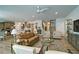 Spacious open-concept living room adjoining the kitchen with an abundance of natural light at 39 Clubhouse Way, Acworth, GA 30101