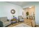 Inviting living area with modern chairs, wood floors, neutral wall paint, and contemporary decor at 39 Clubhouse Way, Acworth, GA 30101