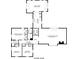 Detailed floor plan showcasing the layout of the house, including the kitchen and bedrooms dimensions at 1446 Lively Ridge Ne Rd, Atlanta, GA 30329