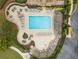 Stunning aerial view of the community pool and lounge area at 1637 Duncan Nw Dr, Atlanta, GA 30318