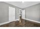 Neutral bedroom with hardwood floors and white trim at 2006 Conrad Se Ave, Atlanta, GA 30315