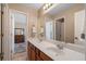 Bright bathroom offers double sinks, large mirror, and neutral walls at 3510 Estates Landing Nw Dr, Kennesaw, GA 30144