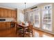 Well-lit kitchen nook with an island and stainless steel appliances and a view out the window at 3510 Estates Landing Nw Dr, Kennesaw, GA 30144