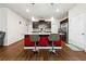 Stylish kitchen island with bar seating, modern cabinetry, and stainless steel appliances at 110 Centennial Ridge Dr, Acworth, GA 30102