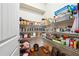 Walk-in pantry features wire shelving and ample storage space for food and kitchen supplies at 110 Centennial Ridge Dr, Acworth, GA 30102