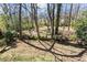 View of the property's backyard showcasing mature trees and natural surroundings at 144 Murray Hill Ne Ave, Atlanta, GA 30317